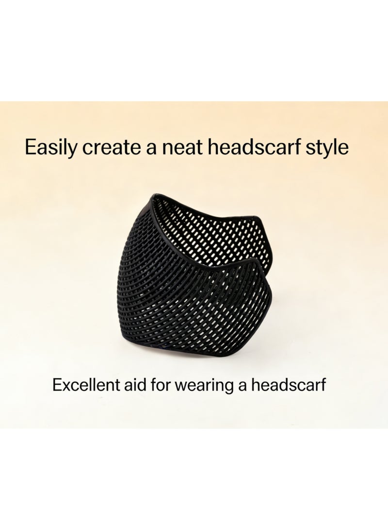 Portable Windproof Headscarf Fixing Headband, Multifunctional  Hijab Volumizer with Breathable Hollow Design, Anti-Slip, Lightweight, Soft, Comfortable Hair Band for Women - Image 5